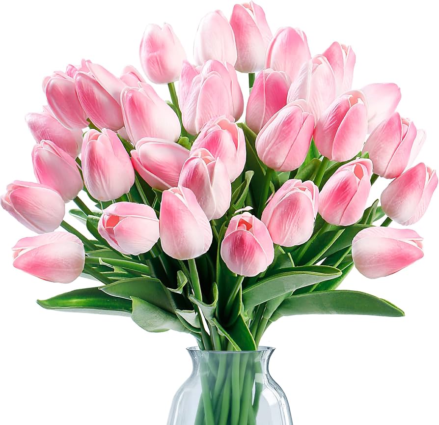 Artificial tulip flowers (10 pcs)