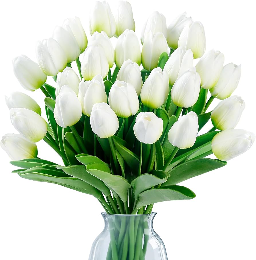 Artificial tulip flowers (10 pcs)