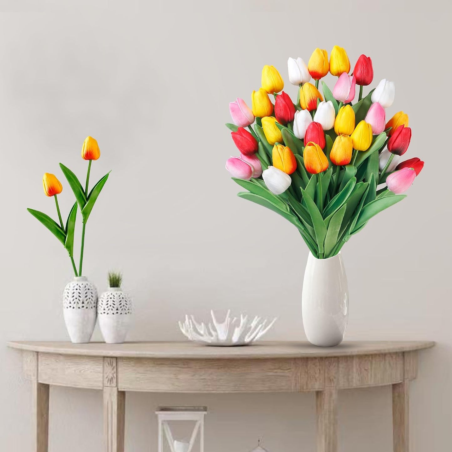 Artificial tulip flowers (10 pcs)